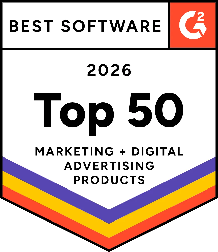 G2 Top 50 Marketing + Digital Advertising 2026